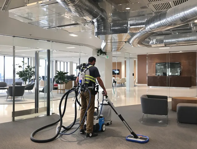 Commercial duct cleaning service by Maynard Air Duct Cleaning in Maynard
